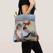 Kinder am Strand, Cassatt Tasche (Von Nahem)