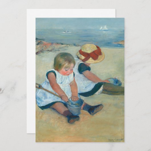 Kinder am Strand | Mary Cassatt (Vorne/Hinten)