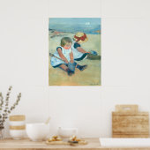 Kinder am Strand - Mary Cassatt Fine Art Poster (Küche)