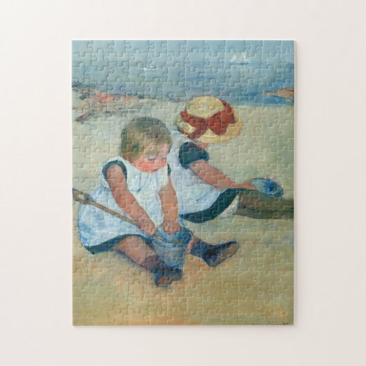 Kinder am Strand | Mary Cassatt Jigsaw Puzzle (Vertikal)