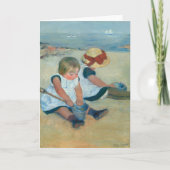 Kinder am Strand | Mary Cassatt Karte (Vorderseite)