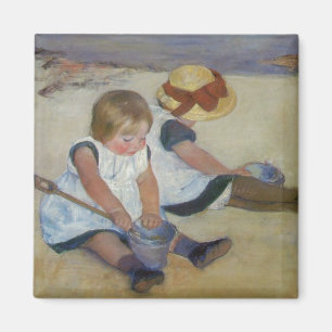 Kinder am Strand, Mary Cassatt Magnet