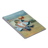 Kinder am Strand | Mary Cassatt Postcard Notizblock (Rechte Seite)