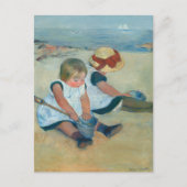 Kinder am Strand | Mary Cassatt Postcard Postkarte (Vorderseite)