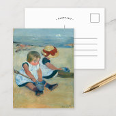 Kinder am Strand | Mary Cassatt Postcard Postkarte