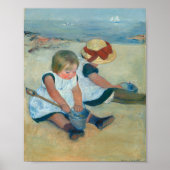Kinder am Strand | Mary Cassatt Poster (Vorne)