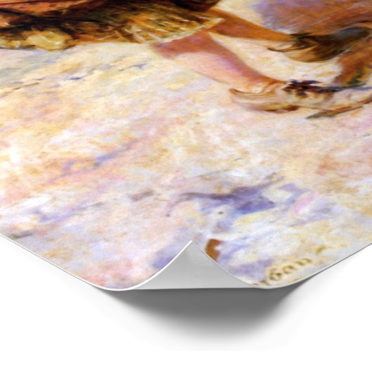 Kinder am Strand Poster (Ecke)