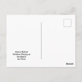 Kinder am Strand, Postkarte (Rückseite)