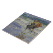 Kinder am Strand (von Edward Henry Potthast) Fliese (Seite)