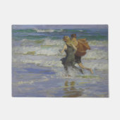 Kinder am Strand (von Edward Henry Potthast) Fußmatte (Vorderseite)