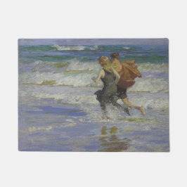 Kinder am Strand (von Edward Henry Potthast) Fußmatte