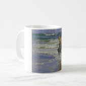Kinder am Strand (von Edward Henry Potthast) Kaffeetasse (Vorderseite Links)