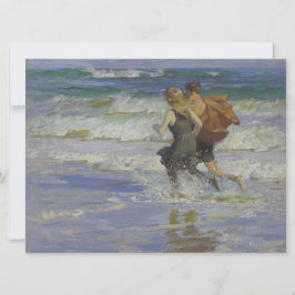 Kinder am Strand (von Edward Henry Potthast) Karte