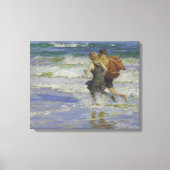 Kinder am Strand (von Edward Henry Potthast) Leinwanddruck (Vorderseite)