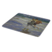 Kinder am Strand (von Edward Henry Potthast) Schneidebrett (Ecke)