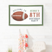Kinder American Football Kindergeburtstag Begrüßun Banner (Insitu)