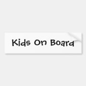 Kinder an Bord Autoaufkleber (Vorne)