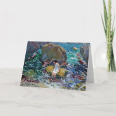 Kinder an der Küste, Jávea | Joaquín Sorolla Karte (Vorderseite)