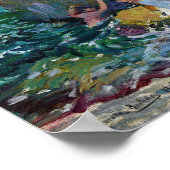 Kinder an der Küste, Jávea | Joaquín Sorolla Poster (Ecke)