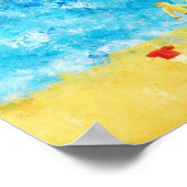 Kinder an der Küste Zeitgenössische Kunst Print Poster (Ecke)