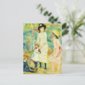KINDER AN DER SEESHORE MIT RENOIR POSTKARTE (Stehend Vorderseite)