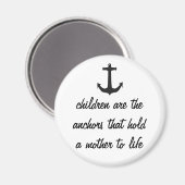 Kinder Anchor Mütter Magnet (Vorderseite/Rückseite)