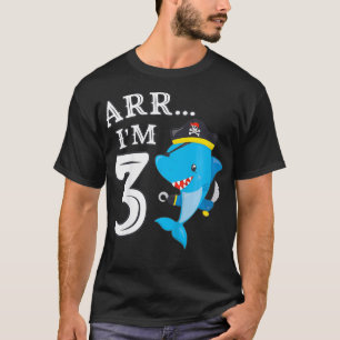 Kinder ARR IM 3 Geburtstag Pirate I 3. Geburtstags T-Shirt