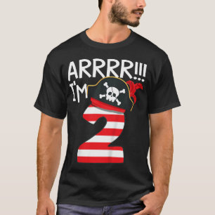 Kinder Arrr I m 2 Cool Pirate Thema 2. Geburtstag T-Shirt