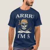 Kinder Arrr Im 5 Pirate Boy 5th Birthday Themed 5 T-Shirt (Vorderseite)
