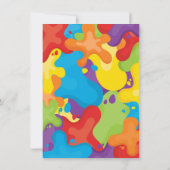 Kinder Art Party Einladungen (Rückseite)