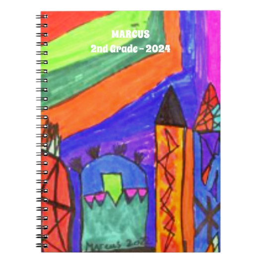 Kinder-Artwork hinzufügen Notizblock (Vorderseite)