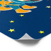 Kinder Astronauten Liebe Space Travel Poster (Ecke)