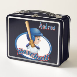 Kinder auf Baseball Metall Brotdose