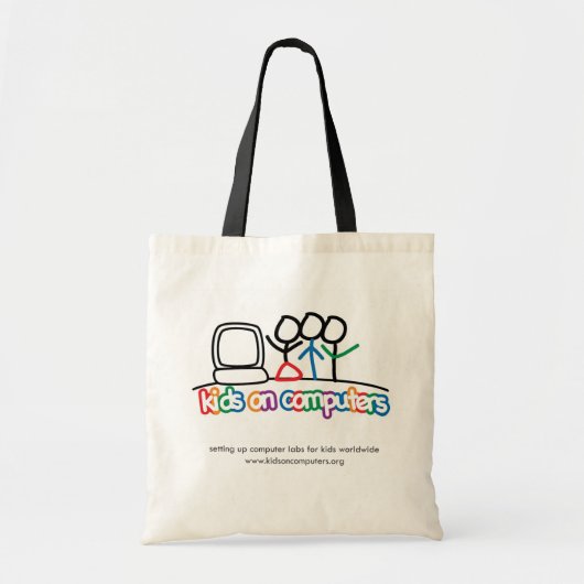 Kinder auf Computer-Taschen-Tasche Tragetasche (Vorne)