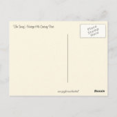 Kinder auf dem Laufsteg Postkarte (Rückseite)