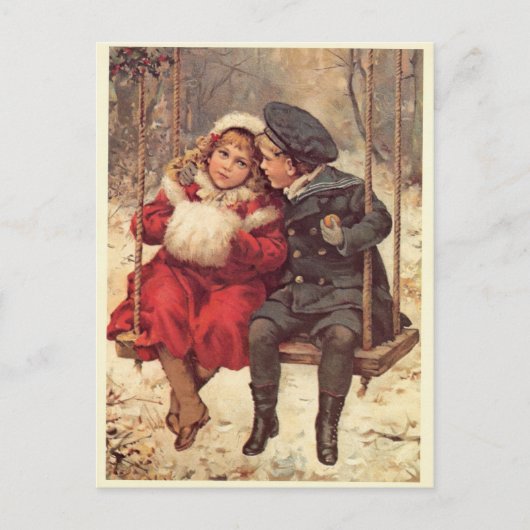 Kinder auf dem Laufsteg Postkarte (Vorderseite)