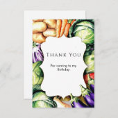 Kinder auf dem Markt für lokal angebaute Bauern Dankeskarte (Vorne/Hinten)