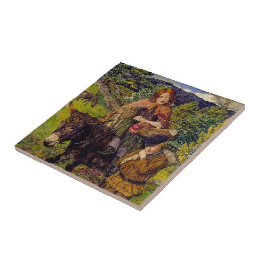 Kinder auf dem Markt (von John Lee) Fliese (Seite)