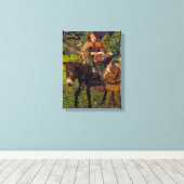 Kinder auf dem Markt (von John Lee) Leinwanddruck (Insitu (Holzboden))