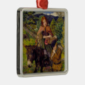 Kinder auf dem Markt (von John Lee) Ornament Aus Metall (Rechts)