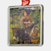 Kinder auf dem Markt (von John Lee) Ornament Aus Metall (Links)