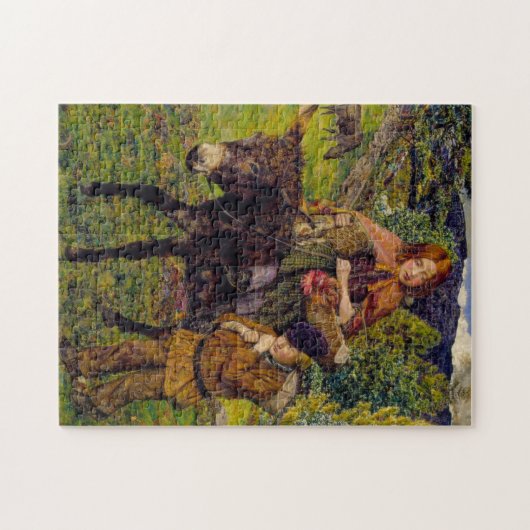 Kinder auf dem Markt (von John Lee) Puzzle (Horizontal)