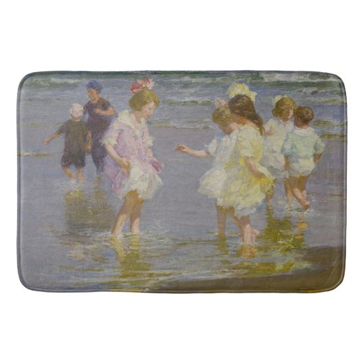 Kinder auf dem Strand (von E.H. Potthast) Badematte (Vorderseite)