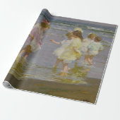 Kinder auf dem Strand (von E.H. Potthast) Geschenkpapier (Ungerollt)