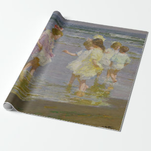 Kinder auf dem Strand (von E.H. Potthast) Geschenkpapier