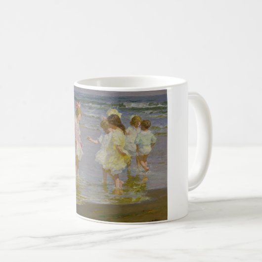 Kinder auf dem Strand (von E.H. Potthast) Kaffeetasse (VorderseiteRechts)