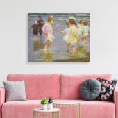 Kinder auf dem Strand (von E.H. Potthast) Leinwanddruck (Insitu (Wohnzimmer))