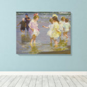 Kinder auf dem Strand (von E.H. Potthast) Leinwanddruck (Insitu (Holzboden))