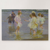Kinder auf dem Strand (von E.H. Potthast) Puzzle (Horizontal)