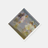 Kinder auf dem Strand (von E.H. Potthast) Serviette (Ecke)